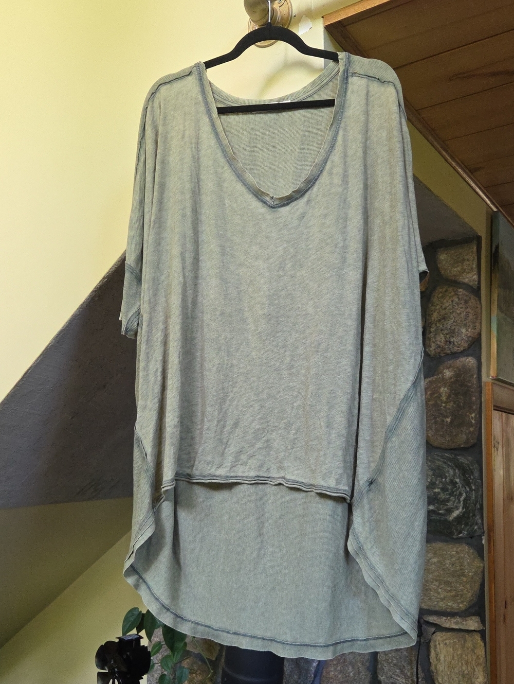 We The Free Green High-Low Tunic Tee